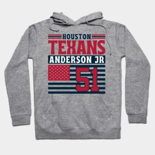 Houston Texans Anderson Jr 51 American Flag Football Hoodie